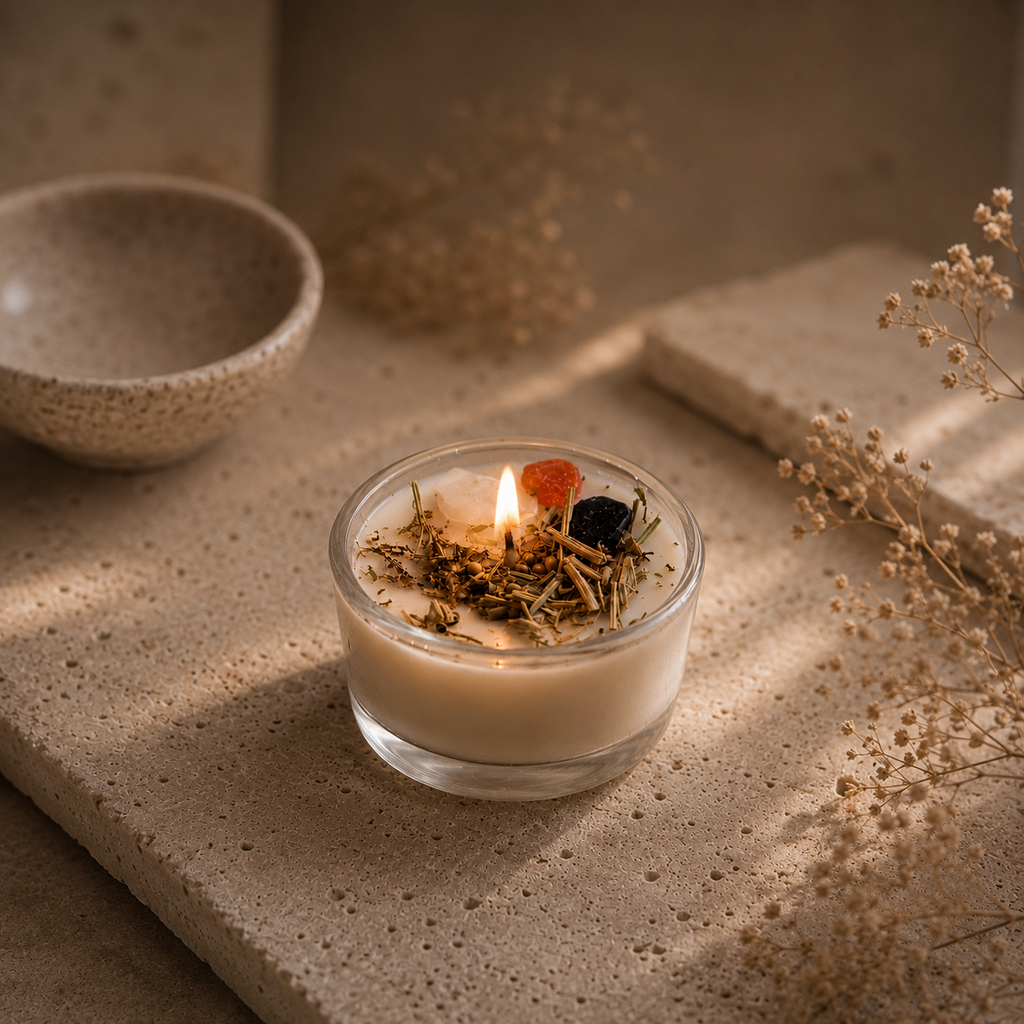 Ritualteelicht im Glas