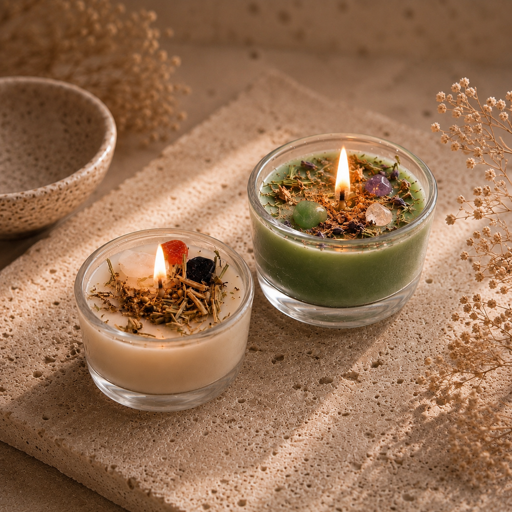 Ritualteelicht im Glas