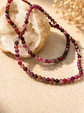 Roter Turmalin ( Rubellit)  Perlenarmband